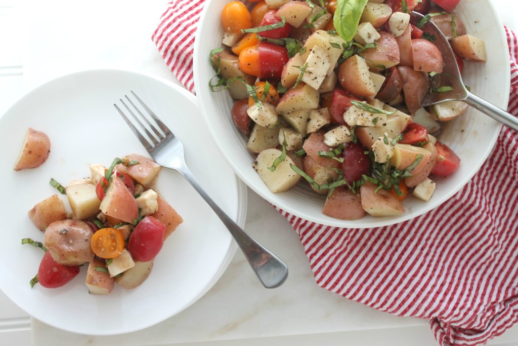 Caprese Potato Salad - Drew’s Organics