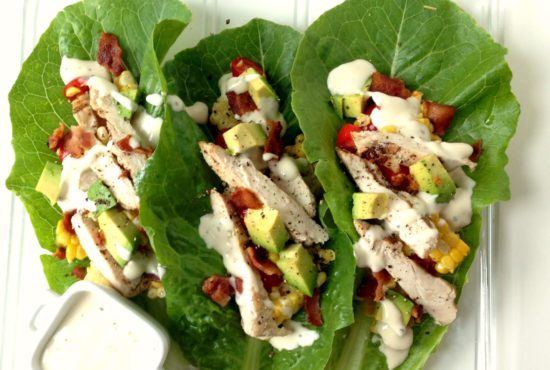 Cobb Salad Lettuce Wraps