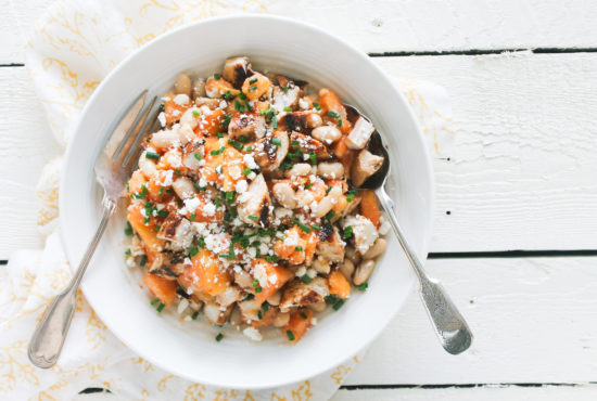 Orange Sesame Ginger Chicken and Papaya Salad