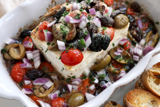 Rosemary Balsamic Baked Feta