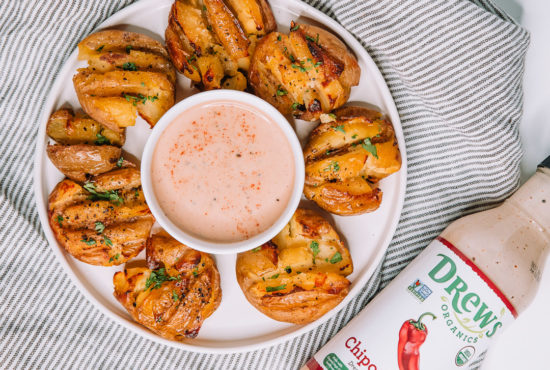 Smashed Potatoes with Chipotle Ranch