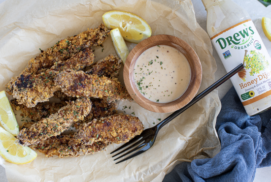 Baked Cajun Honey Dijon Chicken Tenders